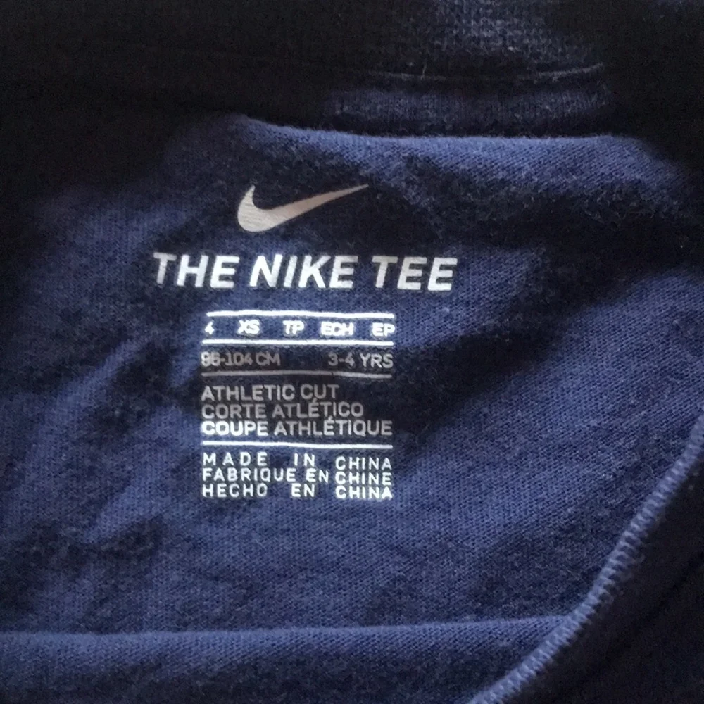 Nike Dark Blue Graphic Short Sleeve Tee Shirt Top